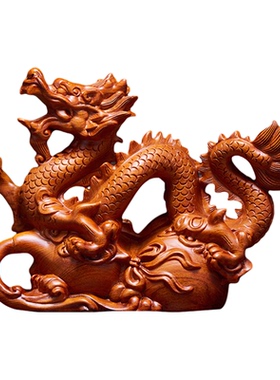 花梨木中式手工匠人龙