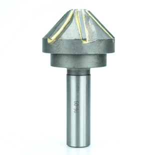 YG8镶合金直柄倒角刀 60/90度钨钢铣刀 CNC 加工去毛刺修边锪钻