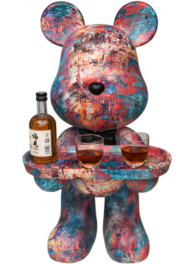 网红客厅托盘花千总轻奢