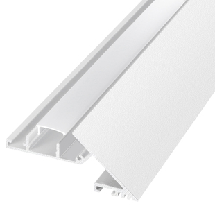 薄如蝉翼斜面反光灯槽悬浮吊顶LED线条灯带45度线形灯回型氛围灯