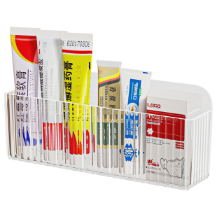 柜门收纳药品壁挂家用分格装小药膏药盒置物架常用急救药物收纳盒