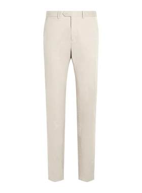 Suitsupply砂砾色弹力棉长裤