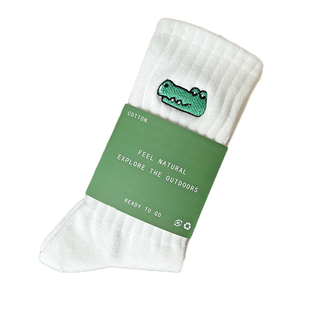 袜子男长袜春夏季纯棉防臭吸汗男士中筒刺绣篮球运动款长筒潮女袜