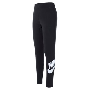 耐克Nike女Sportwear高腰纯棉瑜伽紧身裤CZ8529-010 DV7792-010
