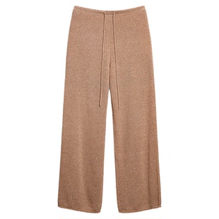 COMMXN·空气针织裤休闲简约百搭宽松阔腿长裤2025夏季新款女装