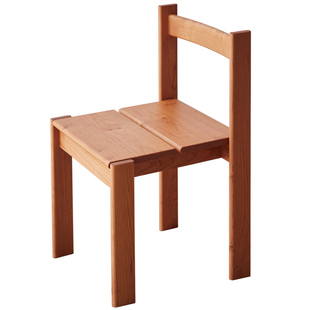 中复古实木可堆叠放餐椅日式简约咖啡靠背休闲茶桌凳子化妆小户型