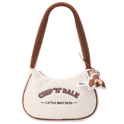 畹町迪士尼奇奇蒂蒂卡通授权毛绒包少女单肩包可爱玩偶手提包女包