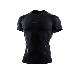 Monster Guardians男子春夏防滑吸湿速干运动短袖训练健身紧身衣