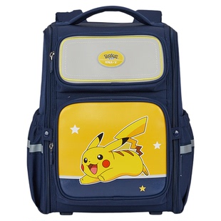 【宝可梦联名款】卡拉羊3-6年级女防下坠减负大嘴书包双肩包男