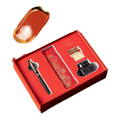 派克IM钢笔红色寓意故宫红墙礼盒