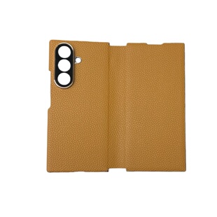 适用于三星ZTriFold手机壳三折叠屏真皮trifold翻盖式磁吸保护套全包防摔新款个性创意新款网红精孔摄像头款