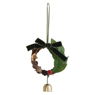 圣诞节配件圣诞树吊饰诺贝松立体铃铛装饰挂件简约摆件平安夜礼物