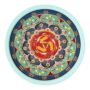 敦煌纸雕灯冰箱贴藻井三兔共耳九色鹿新款博物馆文创旅游纪念礼品