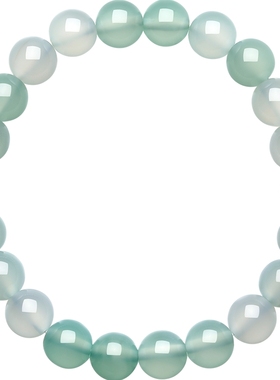 六桂福珠宝渐变青绿小清新手串