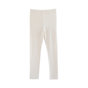 ILOVEJ童装基本款纯色螺纹打底裤儿童春装百搭女童裤子潮/JVSLE01