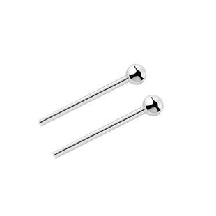 999纯银耳钉女 迷你耳棒粗针耳针长耳棍小巧养耳洞养护防堵耳饰男