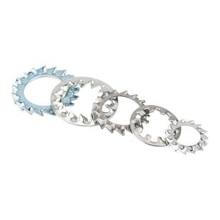 304不锈钢内锯齿外锯齿锁紧垫圈防滑止动止退防松垫片M3M4M5M6M8