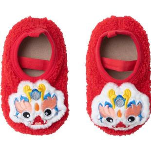 巴拉巴拉宝宝地板袜男童女童舒适保暖加绒防滑学步袜子2025春秋装