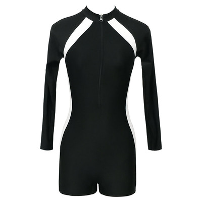 泳衣长袖学生大码泡温泉泳衣