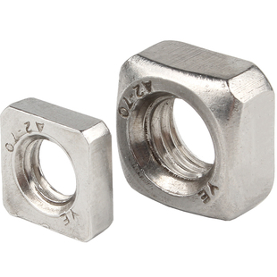 304不锈钢四方螺母/薄方形螺母四角加厚方型螺帽M3M4M5M6M8M10M12