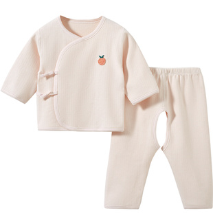 新生婴儿衣服春秋冬季初生幼儿打底0保暖3月分体秋衣宝宝内衣套装