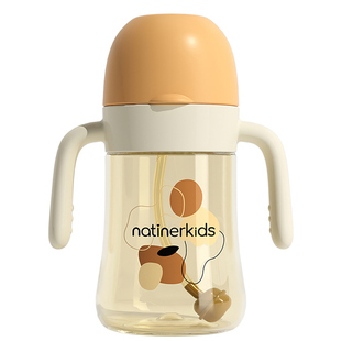 奈挺尔儿童吸管杯宝宝喝奶直饮牛奶杯ppsu婴幼儿奶瓶1-2-3岁以上