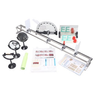 初中中考物理光学实验器材全套光的折射反射平面镜成像三线光源光具座三棱镜凹凸面镜自制望远镜材料包套装