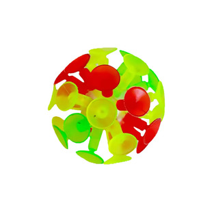 儿童吸盘球可发光粘粘球吸卡片英语课堂教具互动早教玩具幼儿塑胶