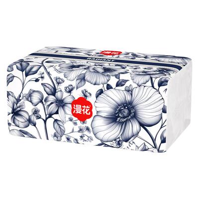 漫花抽纸40包家用国风餐巾纸