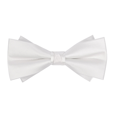 光的喜悦白色缎面男士西装领结