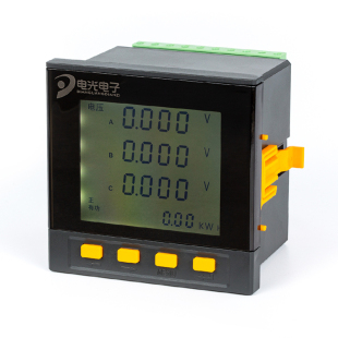 新款数显单三相多功能电力仪表液晶电流电压功率频率电能485通讯