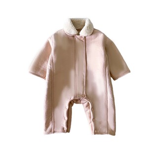 婴儿衣服冬季满月宝宝连体衣冬装新款小月龄外出抱抱服周岁爬爬服