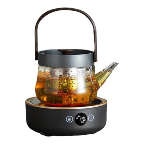 智蔚智能静音电陶炉煮茶器玻璃煮茶壶围炉煮茶茶具套装家用煮茶炉
