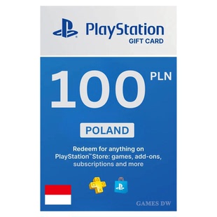 PlayStation PSN Plus 100PLN 波兰兹罗提游戏点卡Top Up钱包PS5