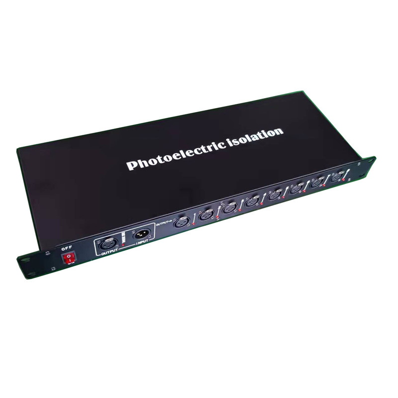 舞台灯光8路信号放大器dmx512信号分配扩展器光电隔离4路婚庆酒吧