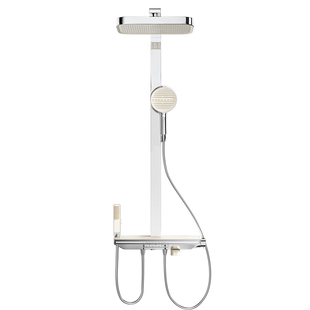 wocam沃咖1097电镀奶白色数显淋浴恒温花洒套装过滤美肤香氛沐浴
