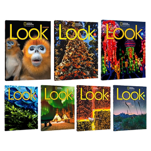 原版进口美国国家地理Look 1 2 3 4 5 6级分级阅读6-12岁小学英语培训综合性教材词汇语法自然拼读赠音视频LOOK国内版看世界少儿版