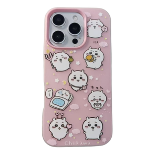 网红可爱吉伊卡哇支架适用苹果16手机壳有趣的iphone17promax新款13防摔套14ProMax卡通15女16Pro硅胶12全包