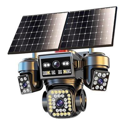 太阳能摄像头监控器户外360度无死角手机远程无电无网室外4G夜视