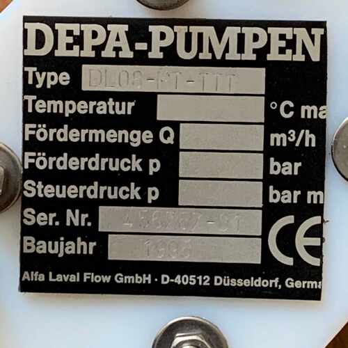 询价-德国 DEPA-PUMPEN 型号：DL08-PT-TTT-可维修