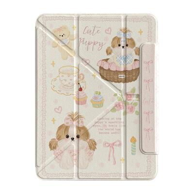 适用苹果公主狗狗下午茶平板壳