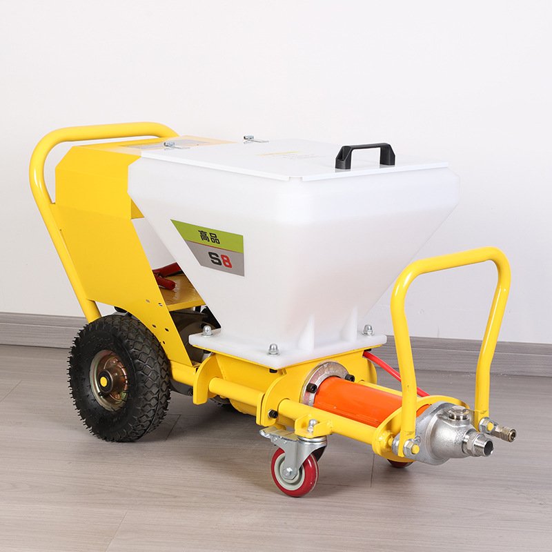 多功能电动防水涂料纹理喷涂机水泥砂浆防火喷漆机全自动一体机