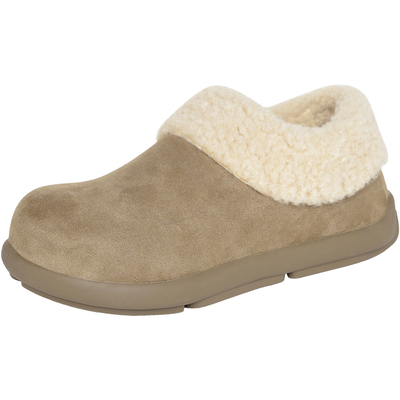 REEMOOR睿慕法式毛毛勃肯鞋女