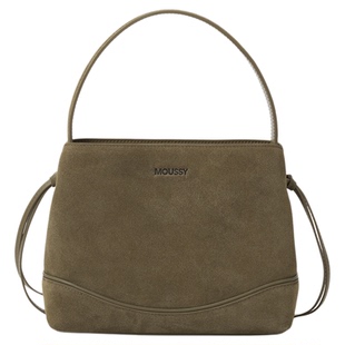 【佳雪佳敏直播精选】MOUSSY都市漫游麂皮系带小水桶包休闲女包