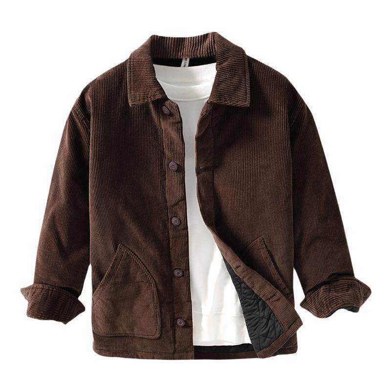 灯芯绒夹克棉服男冬季加厚保暖