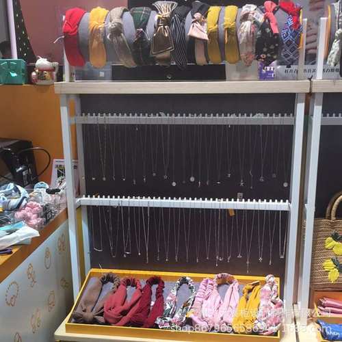 展示柜厂家批发夹头箍戒指饰品烤漆柜商场中岛展架产品货架