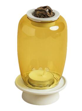 高级感轻奢风烛台玻璃香薰灯家用室内持久留香香薰蜡烛灯茶室摆件