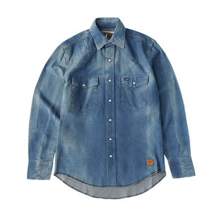 【自营】Wrangler/威格x The Last of US联名款水洗做旧牛仔衬衫