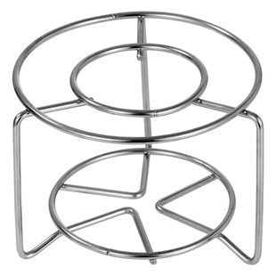 不锈钢圆形支架户外油灯煮茶小火锅免电酒精灯加热烧水金属三角架