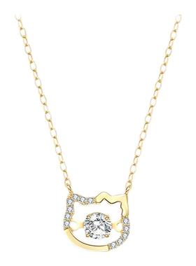 三丽鸥凯蒂猫女生925纯银项链